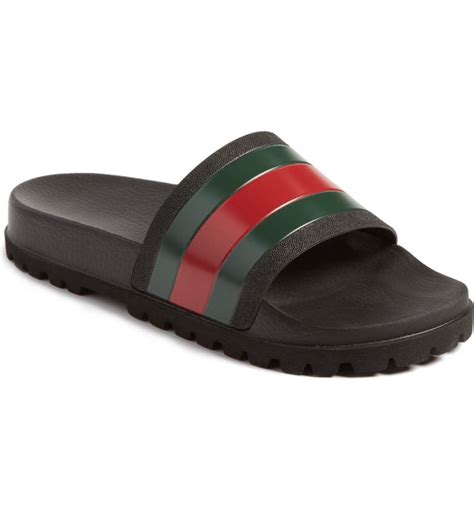 gucci mens fur slides|Gucci slides nordstrom.